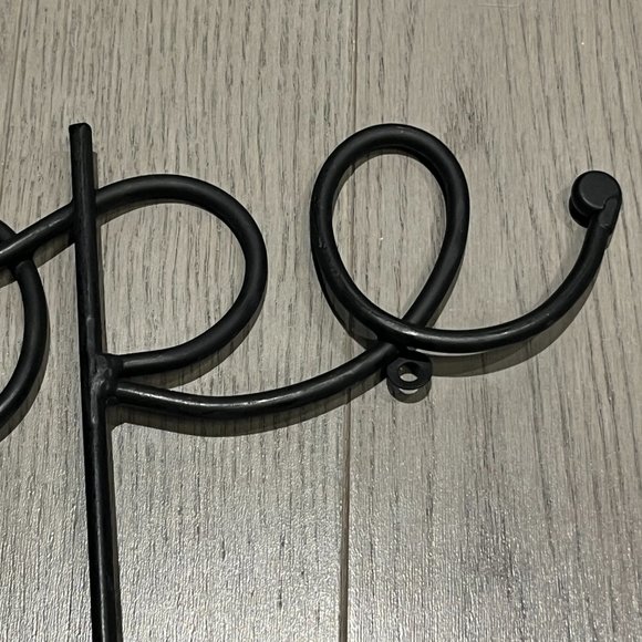 Metal Words in Cursive Live Laugh Hope 6" High Christmas Home Decor - Picture 11 of 12